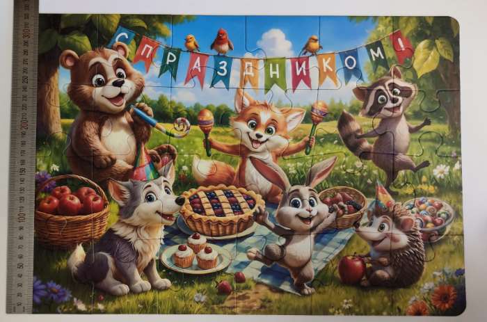 Фотография покупателя товара Макси - пазл «Праздник на полянке», 24 детали - Фото 3