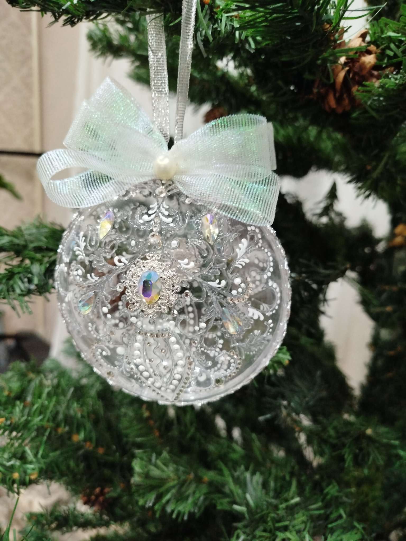 Фотография покупателя товара Лента парчовая, 10 мм, 23±1 м, голографическая - Фото 2