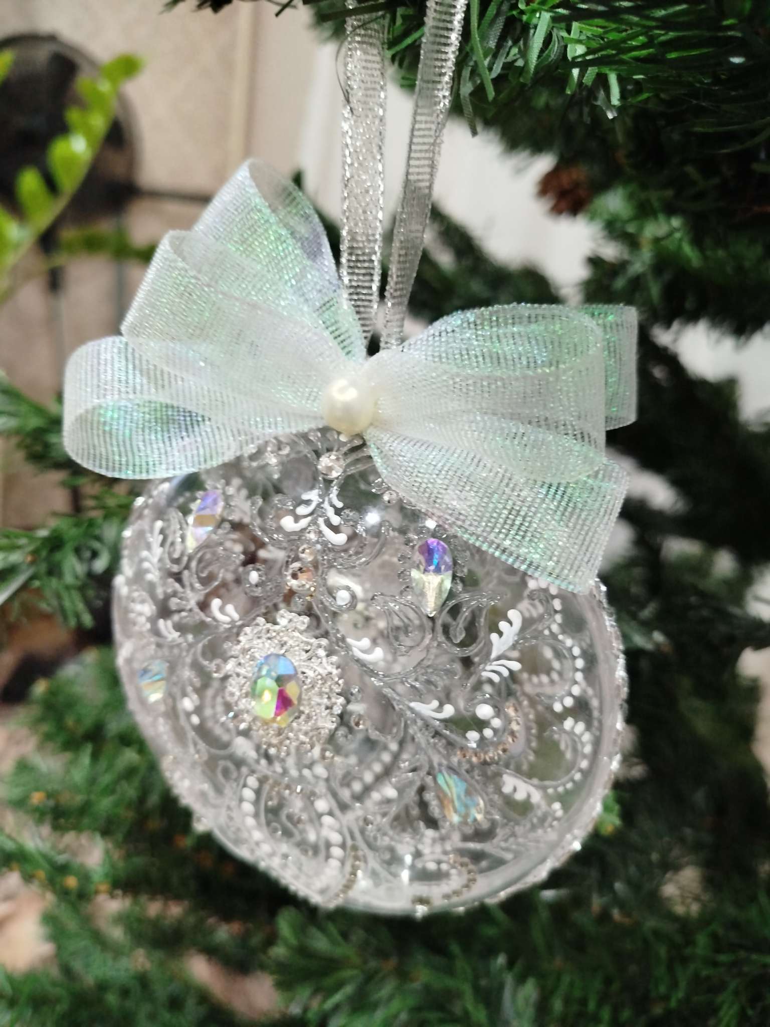 Фотография покупателя товара Лента парчовая, 10 мм, 23±1 м, голографическая - Фото 3