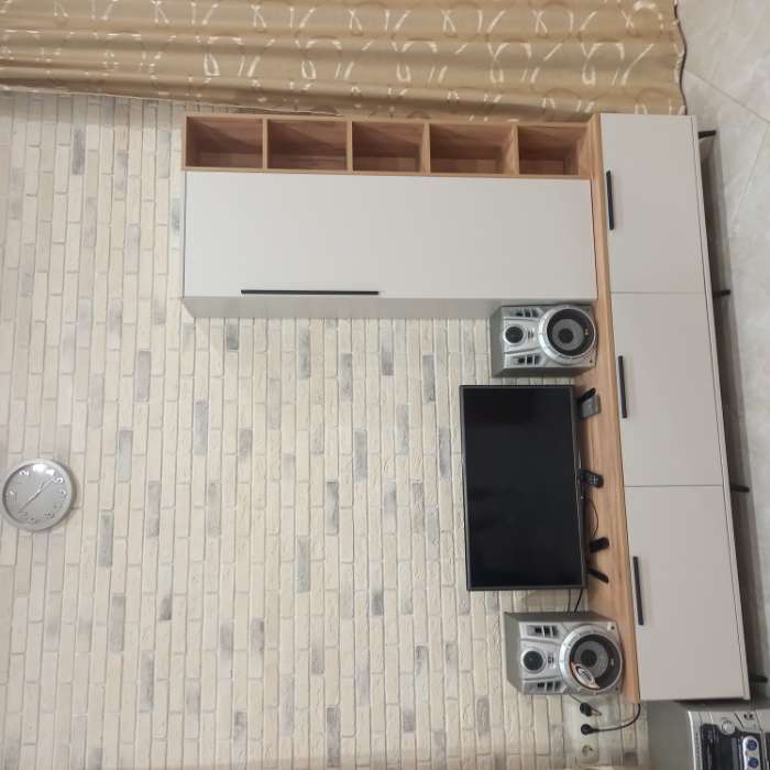 Фотография покупателя товара Гостиная «Селеста», 2006×370×1862 мм, цвет графит/дуб вотан - Фото 1