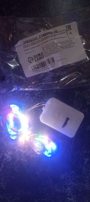 Фотография покупателя товара Гирлянда «Нить» 3 м, роса, IP20, серебристая нить. 30 LED, от батареек AG13×3, 3 режима, свечение белое - Фото 74