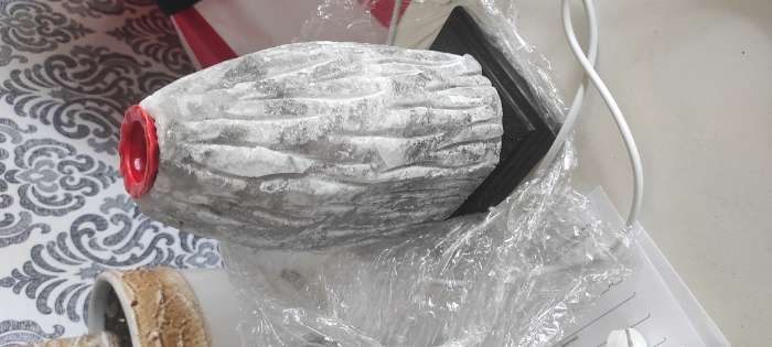 Фотография покупателя товара Соляная лампа "Гора Вулкан", цельный кристалл, 22 см, 4 кг