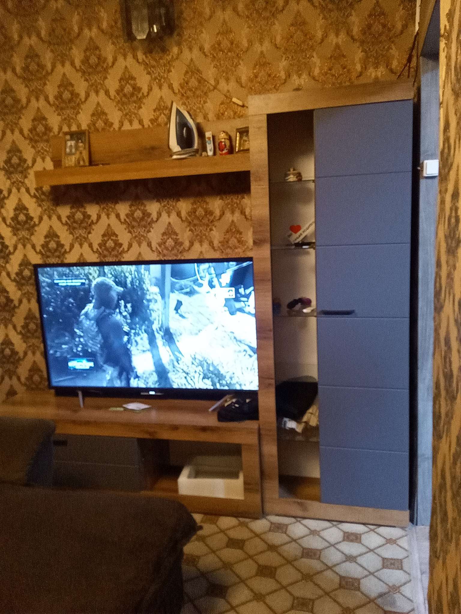 Фотография покупателя товара Гостиная «Прага 1», 2186×422×1940 мм, цвет дуб делано/ графит софт - Фото 2