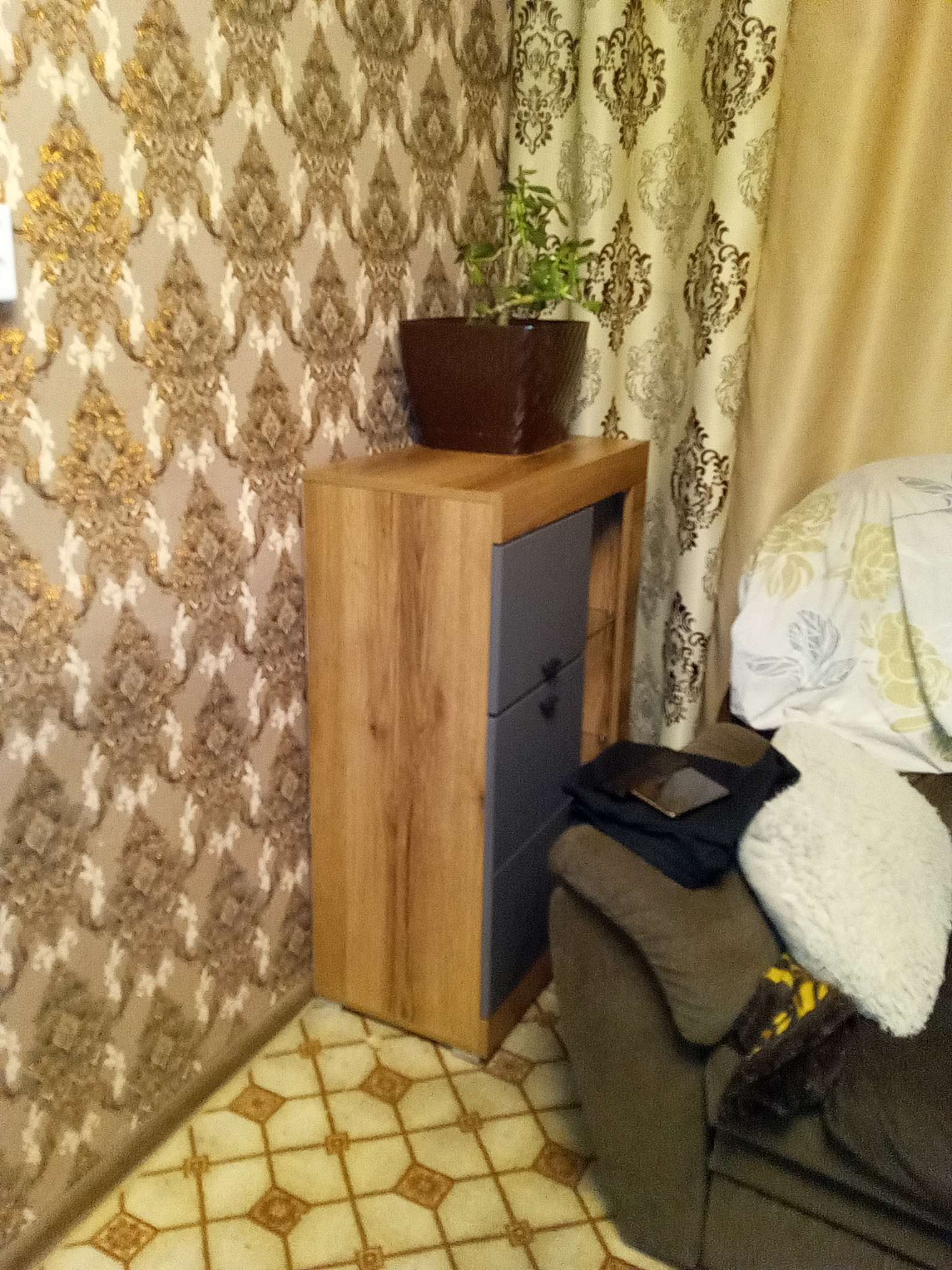 Фотография покупателя товара Гостиная «Прага 1», 2186×422×1940 мм, цвет дуб делано/ графит софт - Фото 1