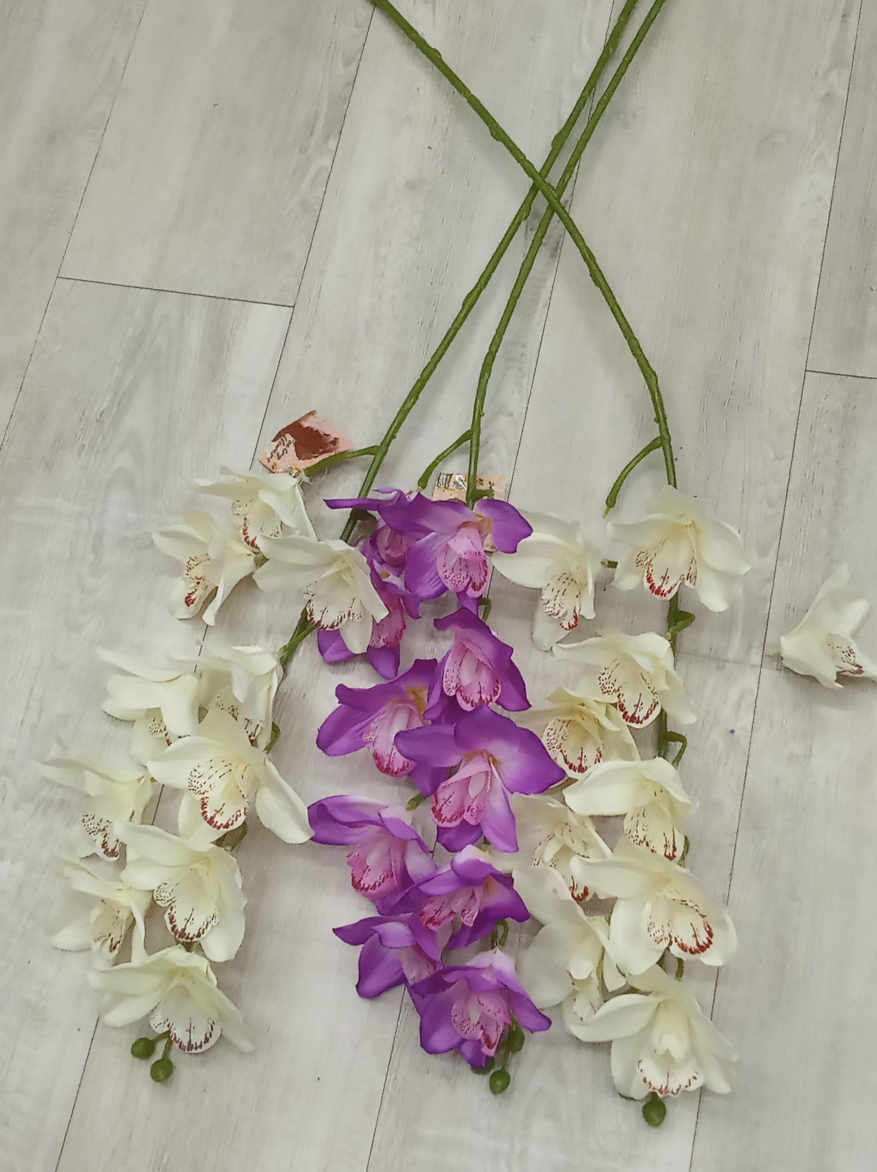 Фотография покупателя товара Цветы искусственные "Орхидея амабилис" 90 см, жёлтая - Фото 1