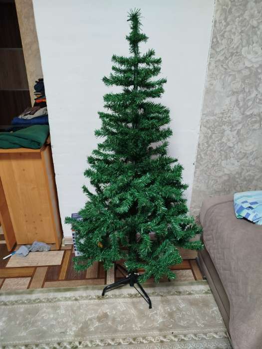 Фотография покупателя товара Искусственная ёлка «Зимнее волшебство. Простая», 60 см, d нижнего яруса 30 см, d иголок 6 см, 60 ПВХ веток отгибаются - Фото 1