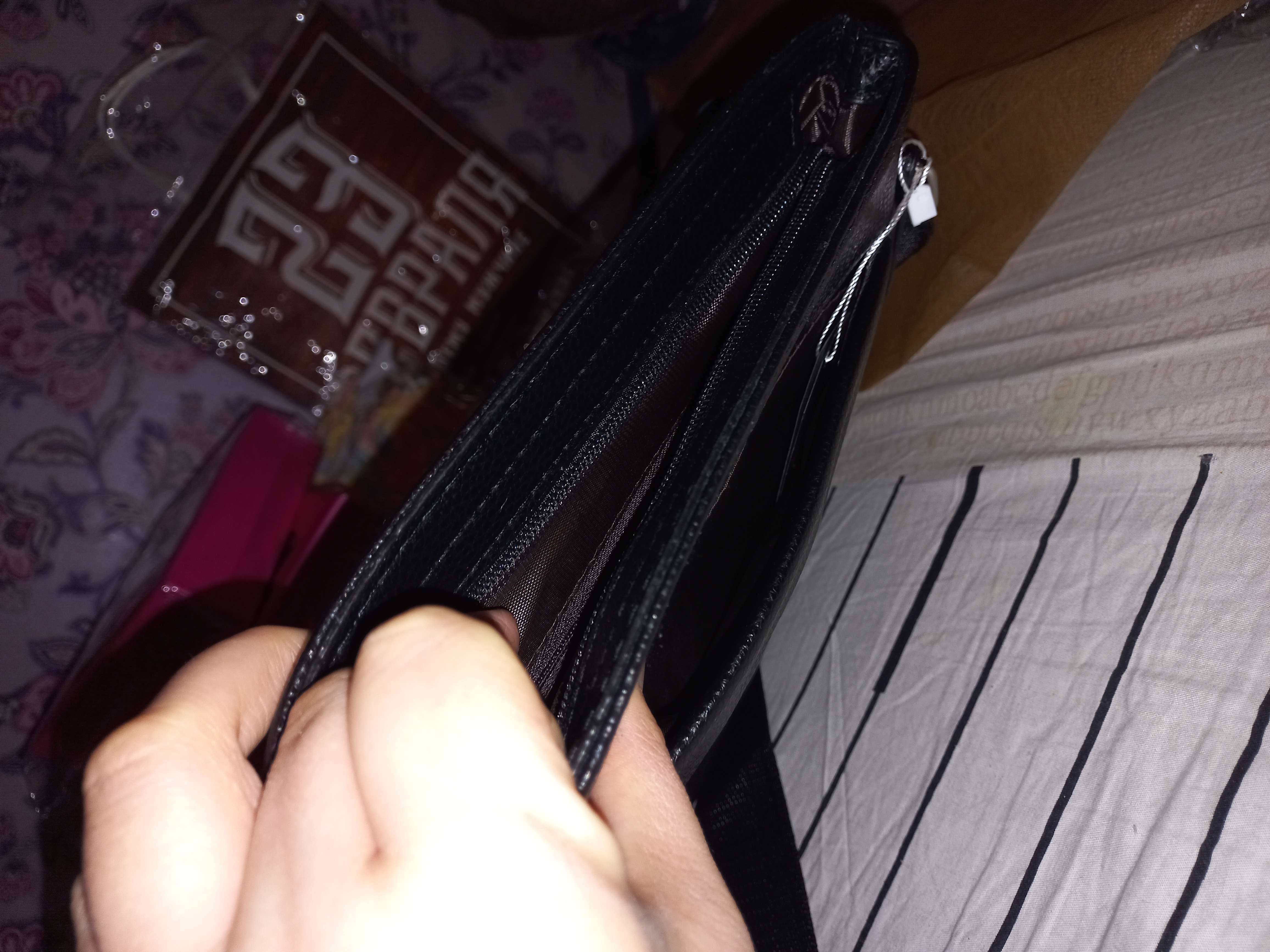 Фотография покупателя товара Сумка мужская, цвет коричневый - Фото 1