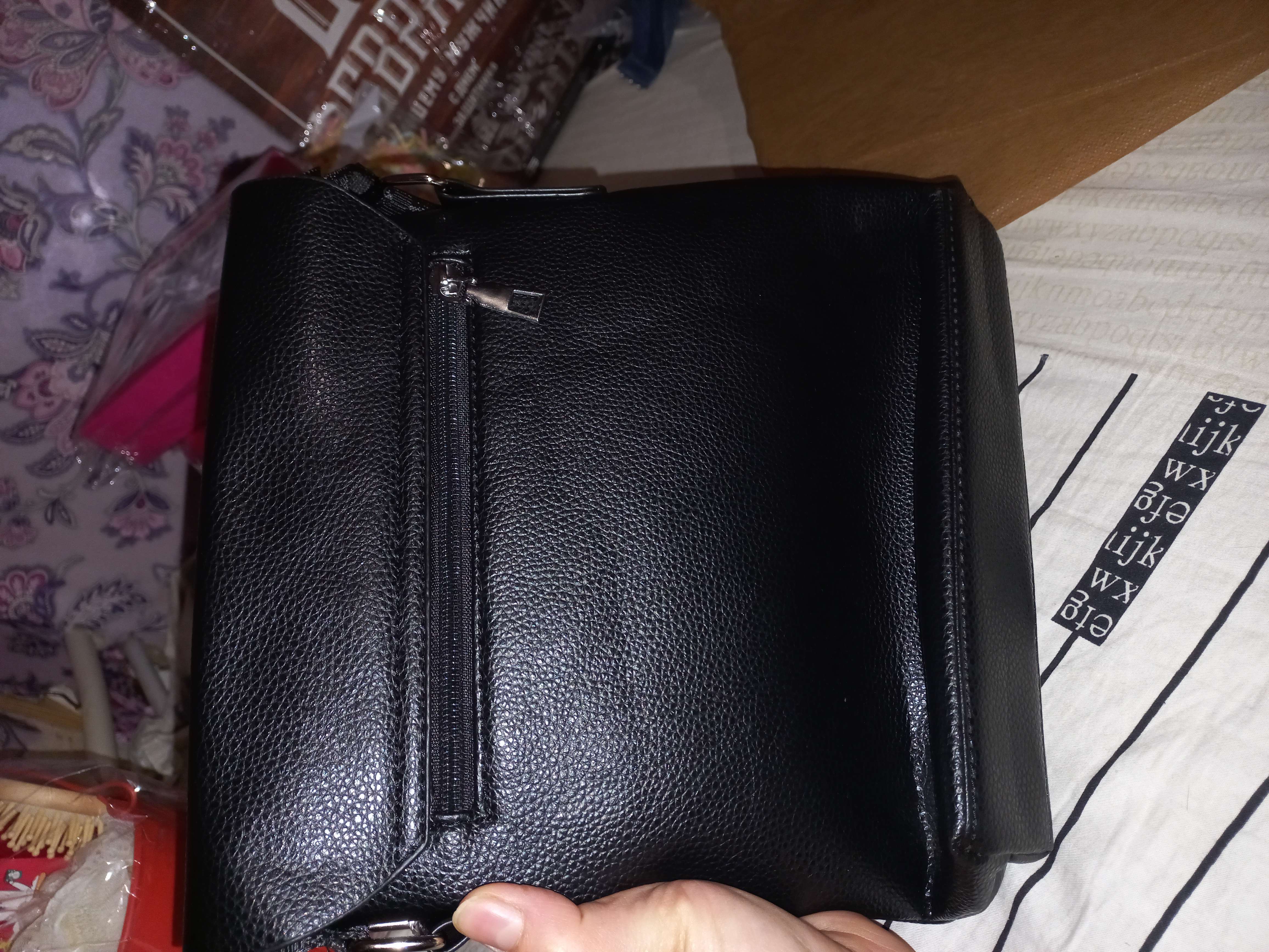 Фотография покупателя товара Сумка мужская, цвет коричневый - Фото 4