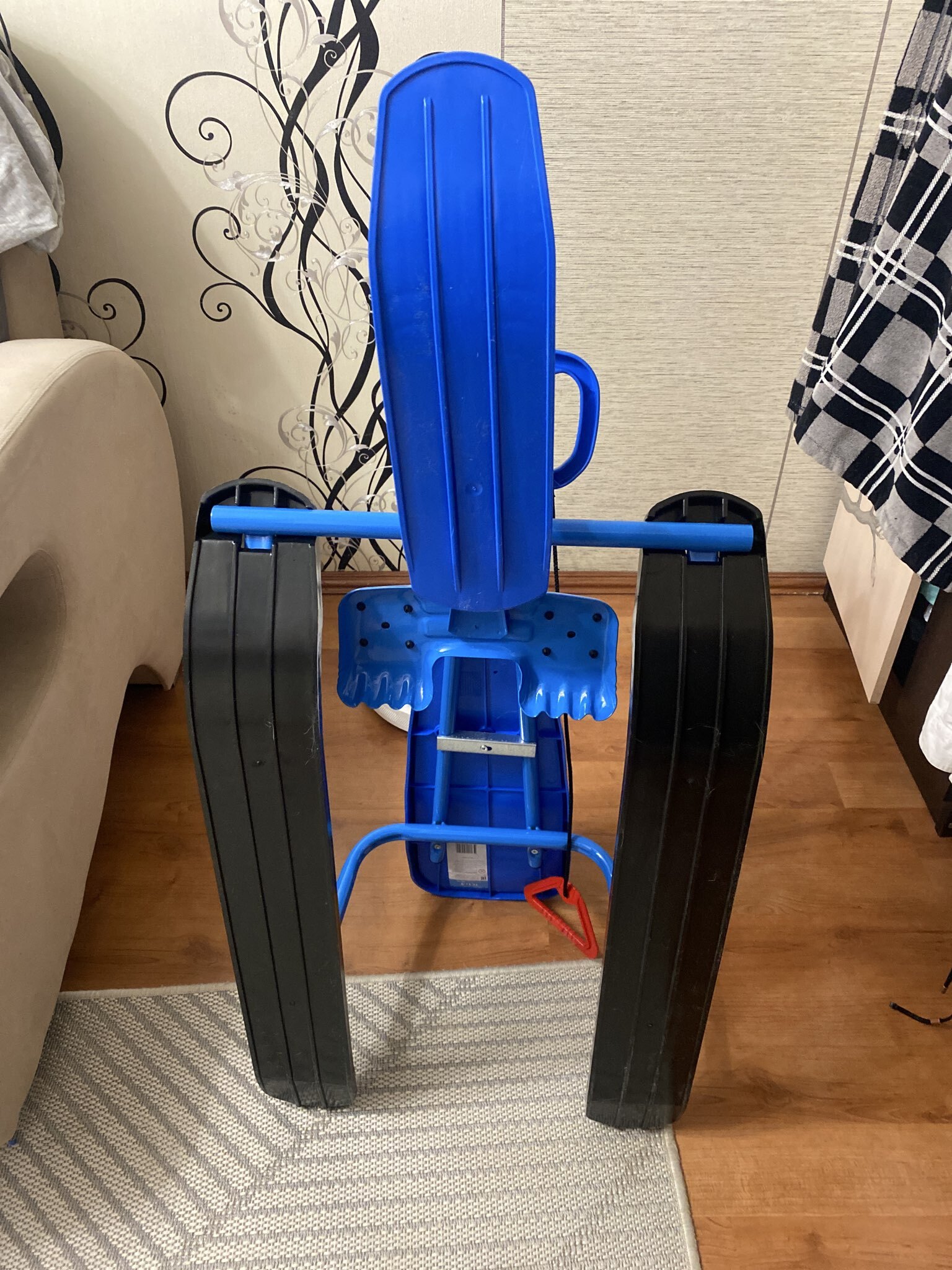 Фотография покупателя товара УЦЕНКА Снегокат «Тимка спорт 1+» с гонщиком, голубой, ТС1+/Г Nika - Фото 2