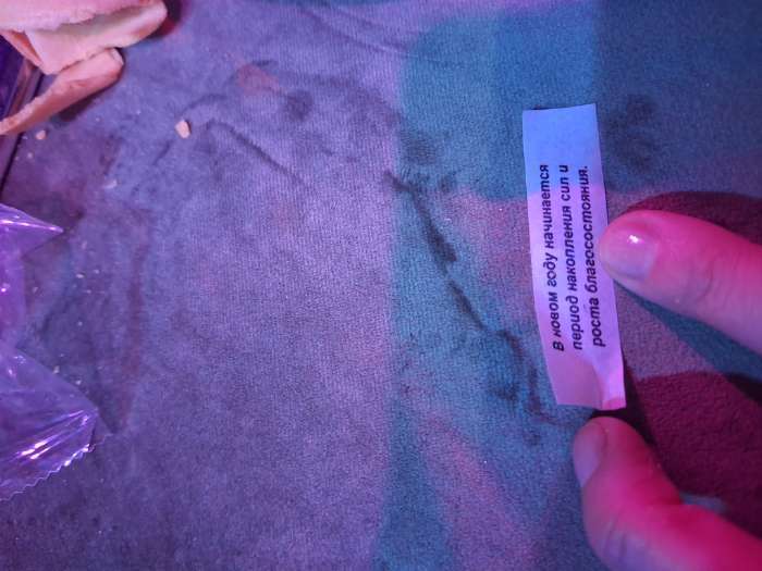 Фотография покупателя товара Печенье с предсказаниями в коробке «Яркого Нового года», 6 г - Фото 1