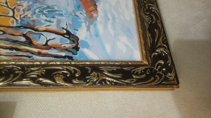 Фотография покупателя товара Рама для картин (зеркал) 40 х 50 х 4 см, дерево "Версаль", золотая - Фото 9