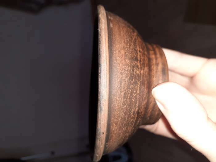 Фотография покупателя товара Соусник без крышки "Глинка", гладкий, красная глина, 0.2 л