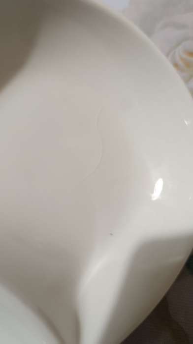 Фотография покупателя товара Менажница Доляна White Label, 4 секции, 20×2.5 см, фарфор, белая - Фото 2