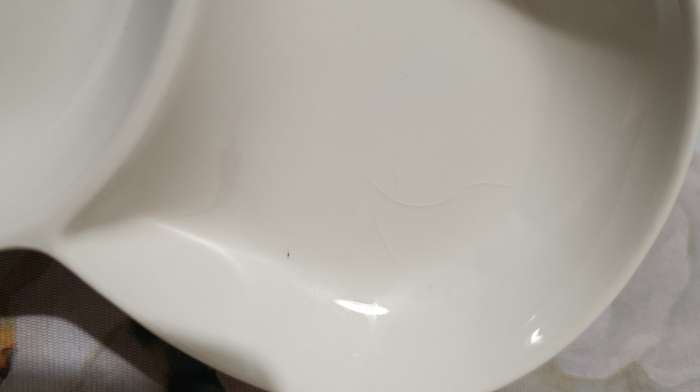 Фотография покупателя товара Менажница Доляна White Label, 4 секции, 20×2.5 см, фарфор, белая - Фото 3