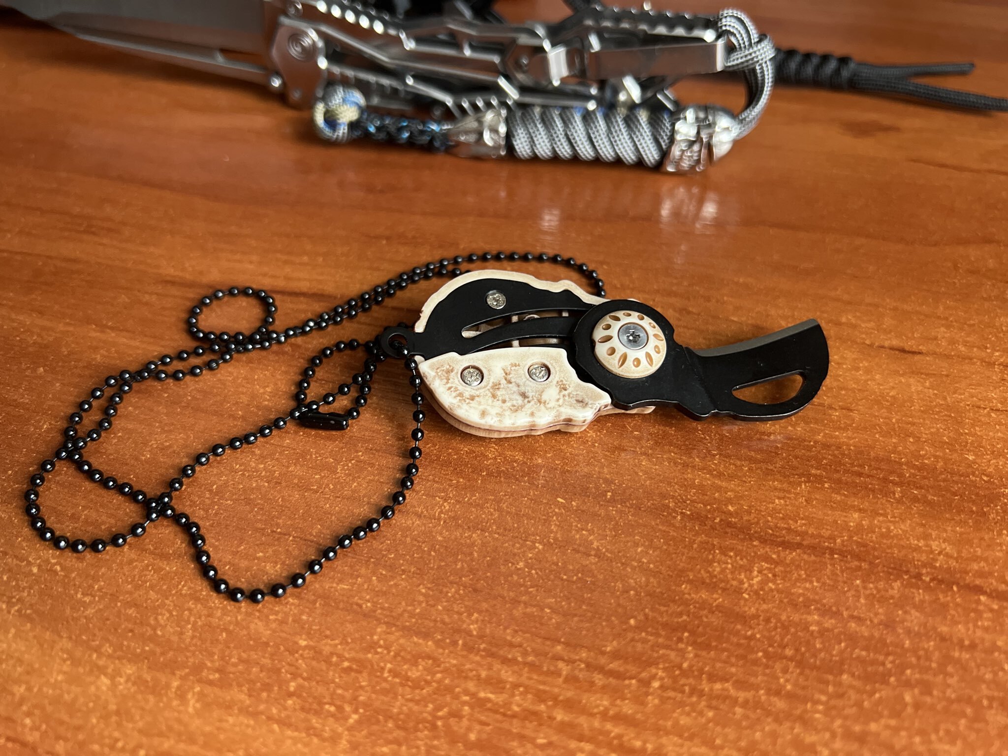 Фотография покупателя товара Нож-брелок складной перочинный «Череп», 7.8 см, клинок 29 мм/1.5 мм, на цепочке - Фото 1