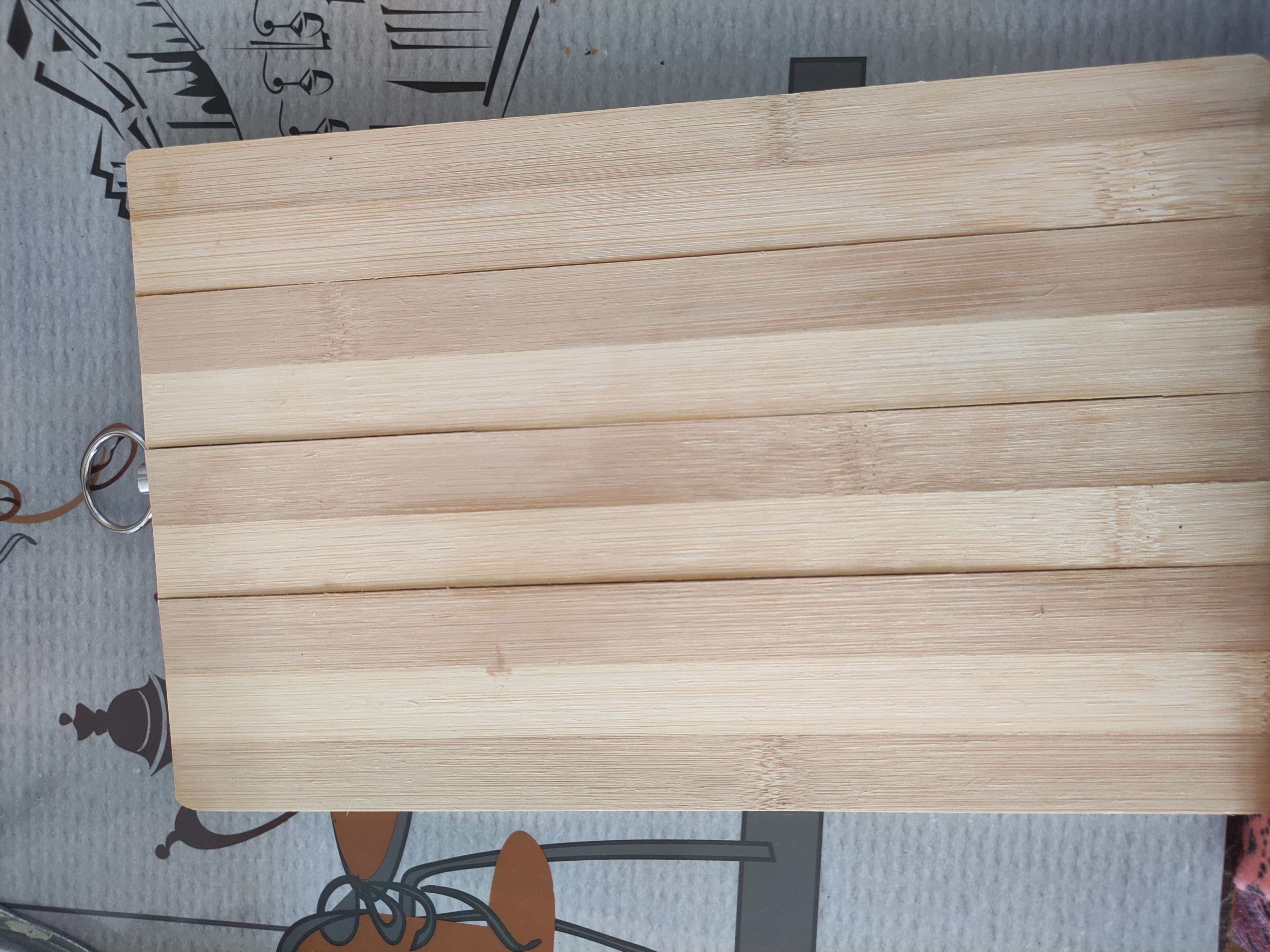 Фотография покупателя товара Доска разделочная деревянная Доляна «Зебра», 28×18×1,7 см