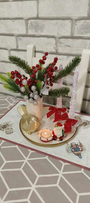 Фотография покупателя товара Блюдо фарфоровое сервировочное с бортиком Magistro Poursephona, d=25.5 см, бежевый