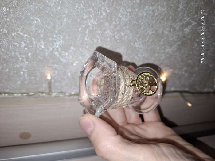 Фотография покупателя товара Подсвечник стеклянный, для высоких свечей, 5×5.5 см - Фото 9