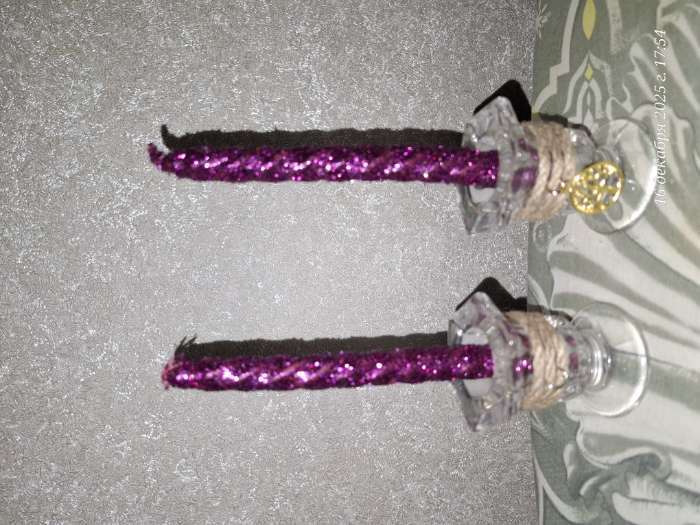 Фотография покупателя товара Подсвечник стеклянный, для высоких свечей, 5×5.5 см - Фото 10