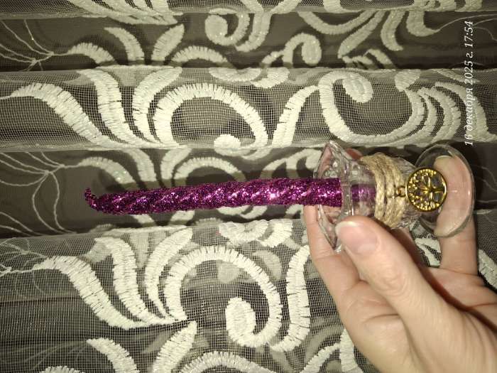 Фотография покупателя товара Подсвечник стеклянный, для высоких свечей, 5×5.5 см - Фото 7