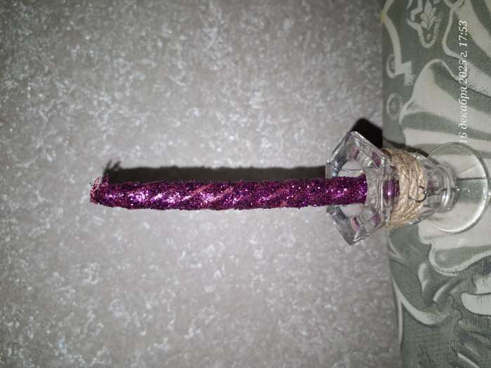 Фотография покупателя товара Подсвечник стеклянный, для высоких свечей, 5×5.5 см - Фото 6