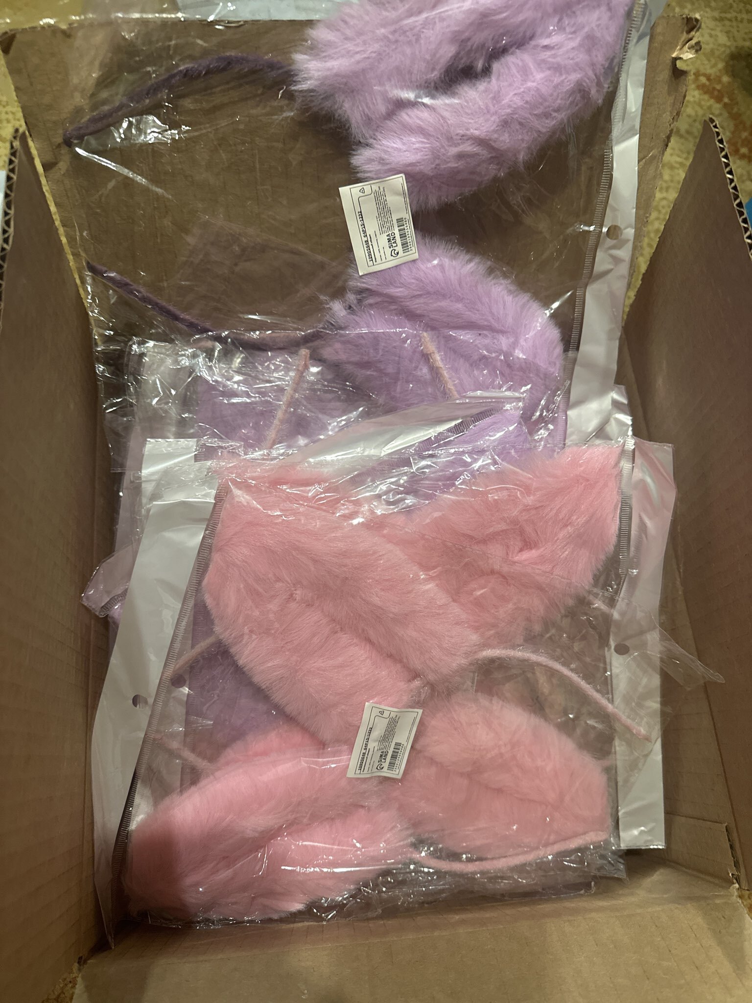 Фотография покупателя товара Карнавальный ободок «Ушки», цвета МИКС - Фото 1