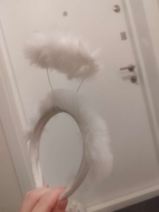 Фотография покупателя товара Карнавальный ободок «Нимб ангела», цвет белый - Фото 2