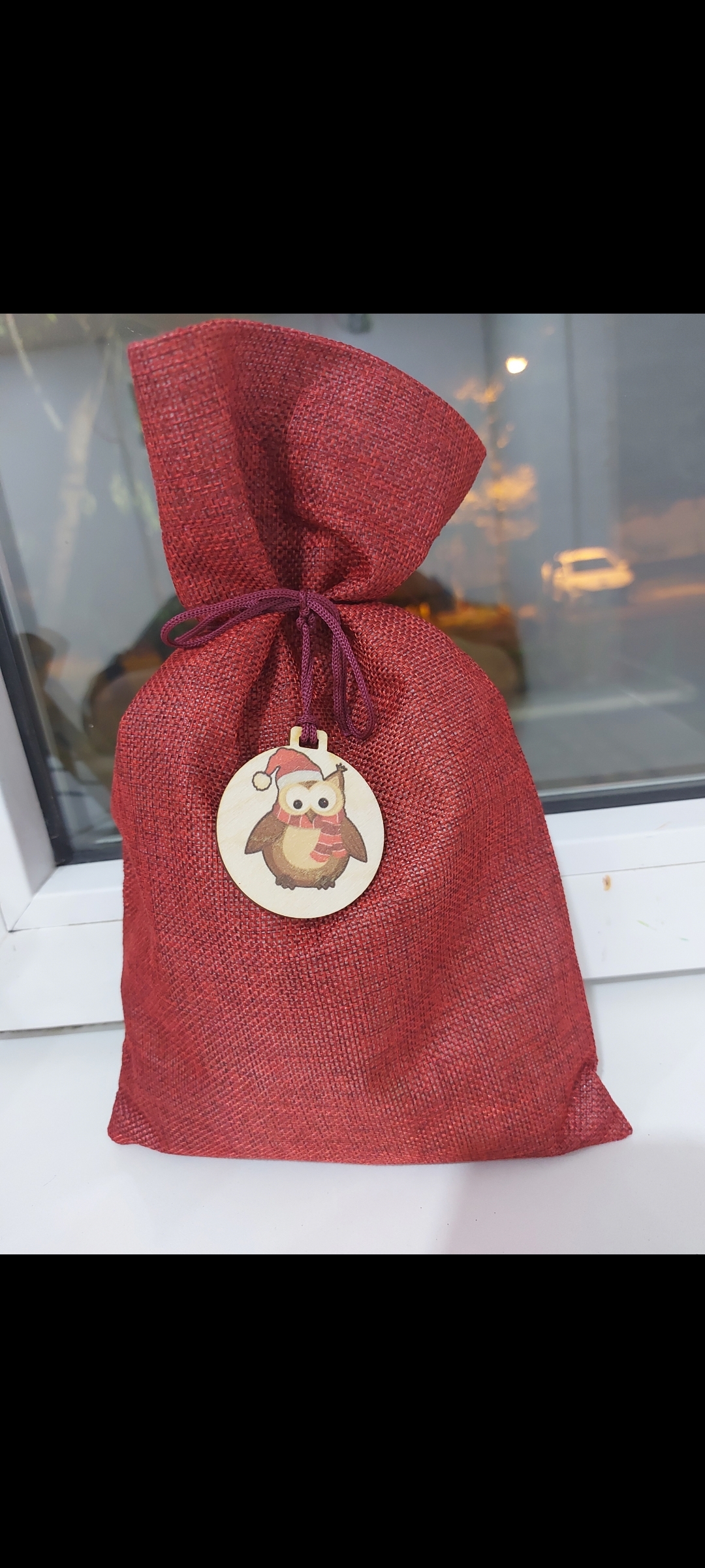 Фотография покупателя товара Холщовый мешочек для украшений, подарков и трав, текстиль «Эко», красный, 20×28 ±2 см - Фото 1