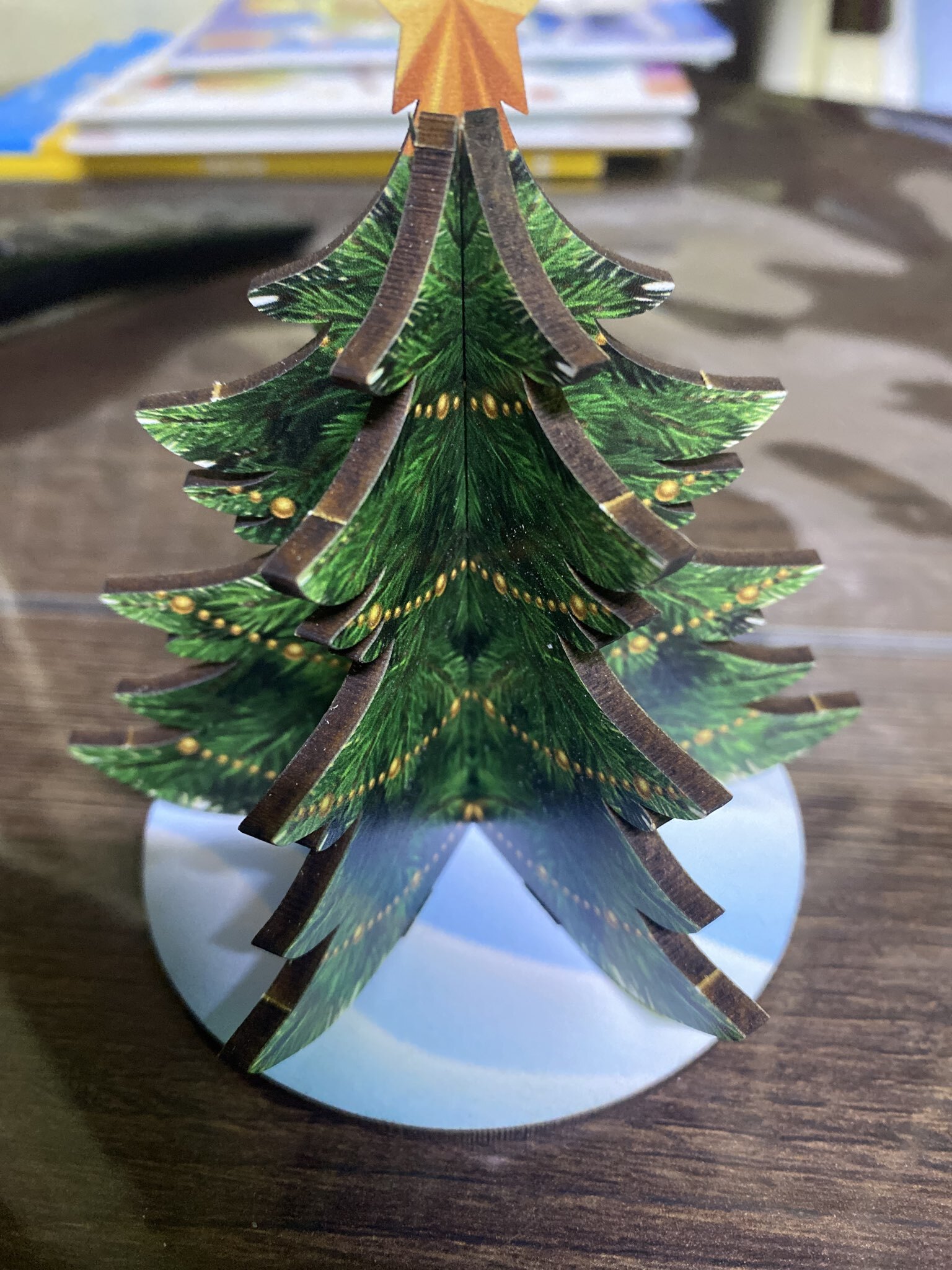 Фотография покупателя товара Модель из дерева «Ёлка сборная. Новогодние украшения» - Фото 4