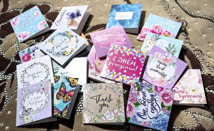 Фотография покупателя товара Набор открыток‒мини «На все случаи» 21 шт., 7×7 см - Фото 1