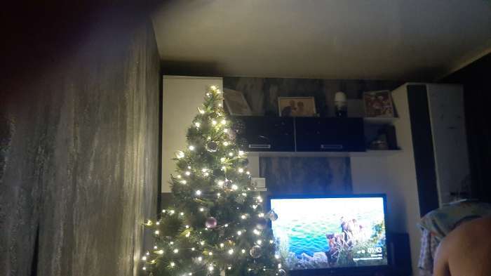 Фотография покупателя товара Гирлянда «Нить» 20 м, роса, IP20, серебристая нить, 200 LED, свечение белое, 12 В - Фото 1