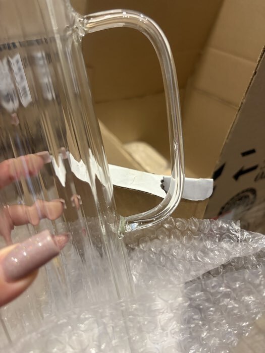 Фотография покупателя товара Кувшин Magistro «Богема. Дольки», 1.5 л, 9×14×28 см, стекло, прозрачный - Фото 1