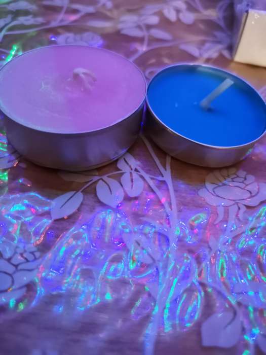 Фотография покупателя товара Набор свечей ароматических чайных 12 шт., d=37 мм, 15 г, 4 ч. горения, садовые цветы - Фото 2