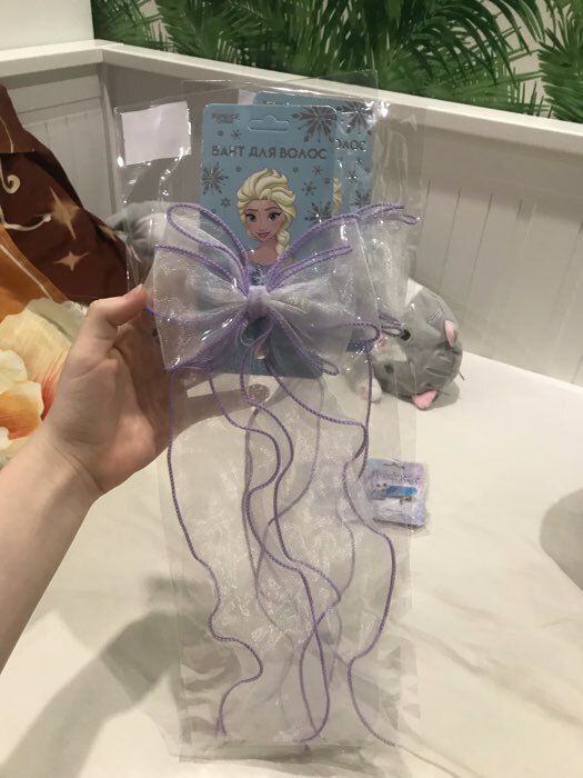 Фотография покупателя товара Бант для волос на заколке розовый, Винкс - Фото 1