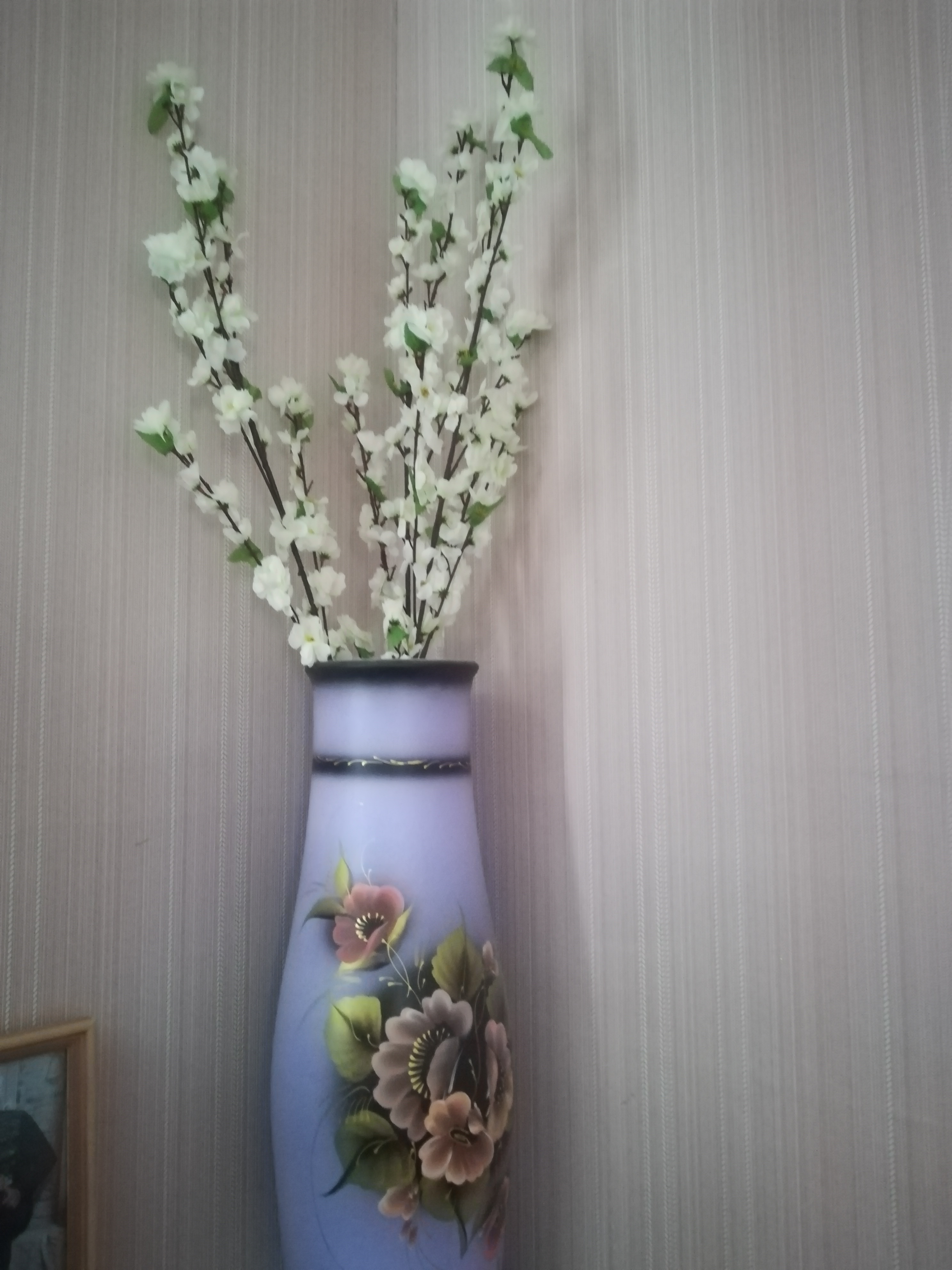 Фотография покупателя товара Цветы искусственные "Сакура нежность" 4х120 см, белый - Фото 1