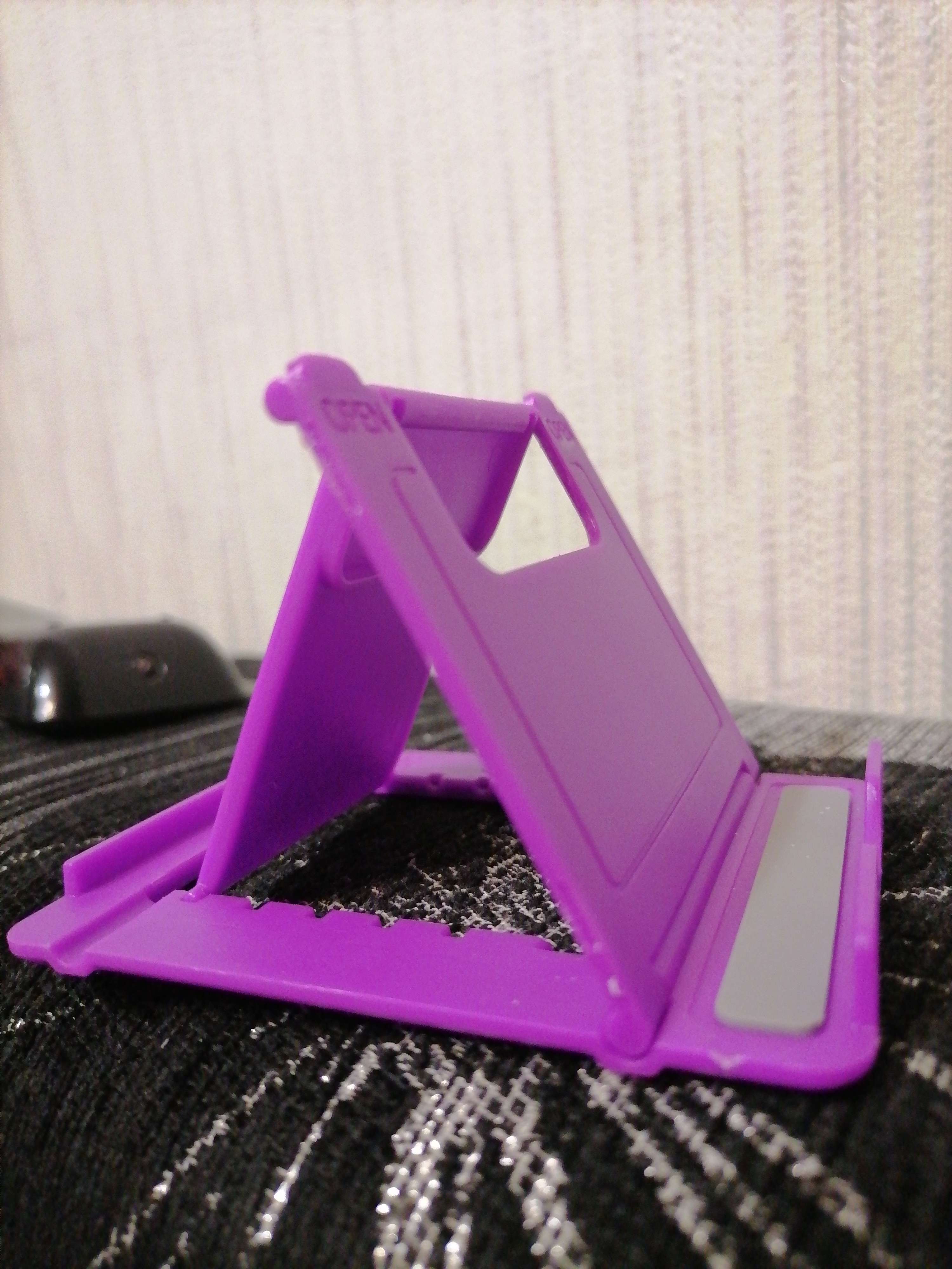 Фотография покупателя товара Подставка для телефона Luazon, складная, регулируемая высота, фиолетовая - Фото 36