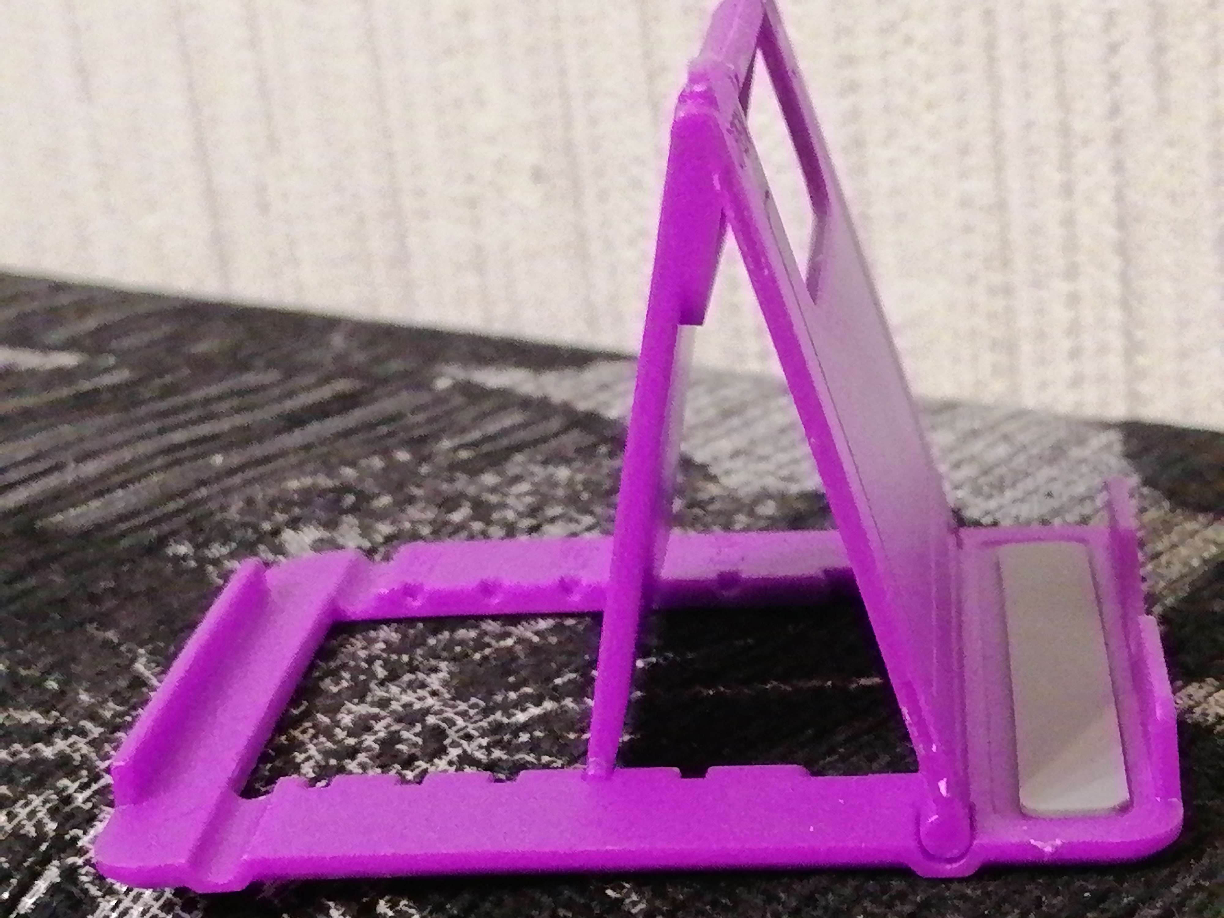 Фотография покупателя товара Подставка для телефона LuazON, складная, регулируемая высота, фиолетовая - Фото 35