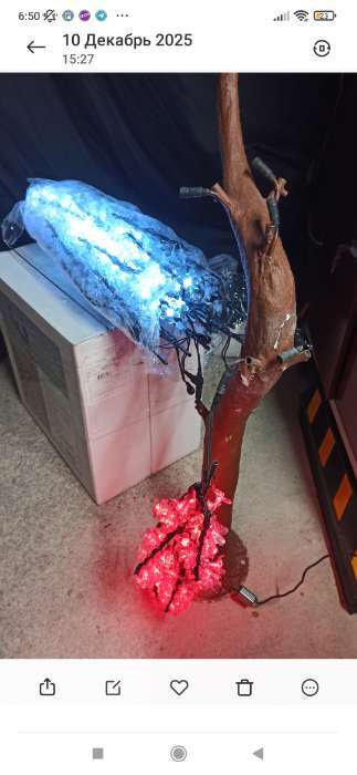 Фотография покупателя товара Светодиодное дерево «Сакура» 1.8 м, 768 LED, постоянное свечение, 220 В, свечение белое - Фото 9