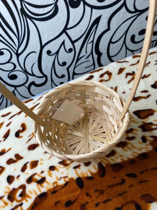 Фотография покупателя товара Корзина плетёная, бамбук, натуральный цвет, (цилиндр), средняя - Фото 38