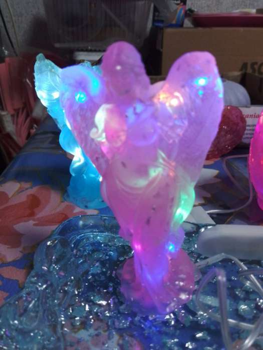 Фотография покупателя товара Гирлянда «Мишура» 1 м, роса, IP20, серебристая нить, 20 LED, от батареек CR2032×2, свечение мульти - Фото 5