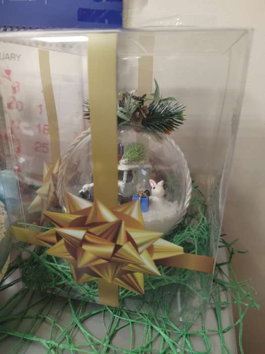 Фотография покупателя товара Складная прозрачная коробка из PVC, для упаковки подарков, «Сердце», 12×7×7 см - Фото 2