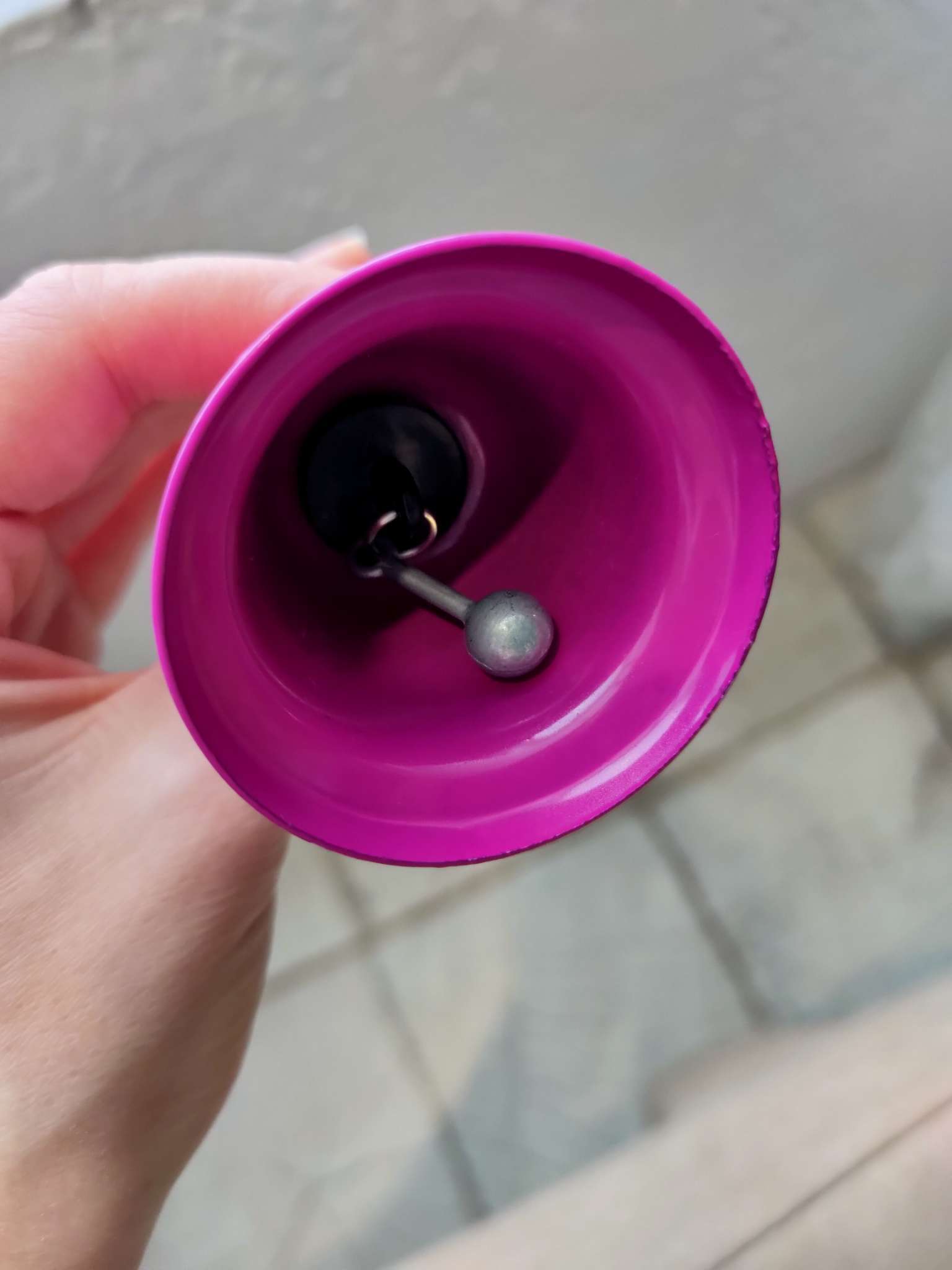 Фотография покупателя товара Колокольчик металлический, звонок настольный Ring for a kiss, 5×5×12.5 см - Фото 3