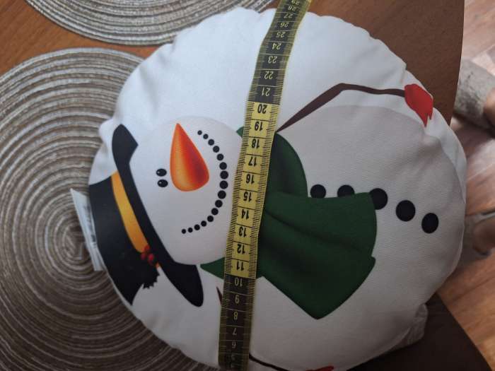 Фотография покупателя товара Подушка декоративная новогодняя «Этель. Снеговичок» 32×32 см - Фото 10