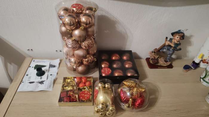 Фотография покупателя товара Ёлочные игрушки «Империя», шары новогодние, d=6 см, набор 30 шт. - Фото 1