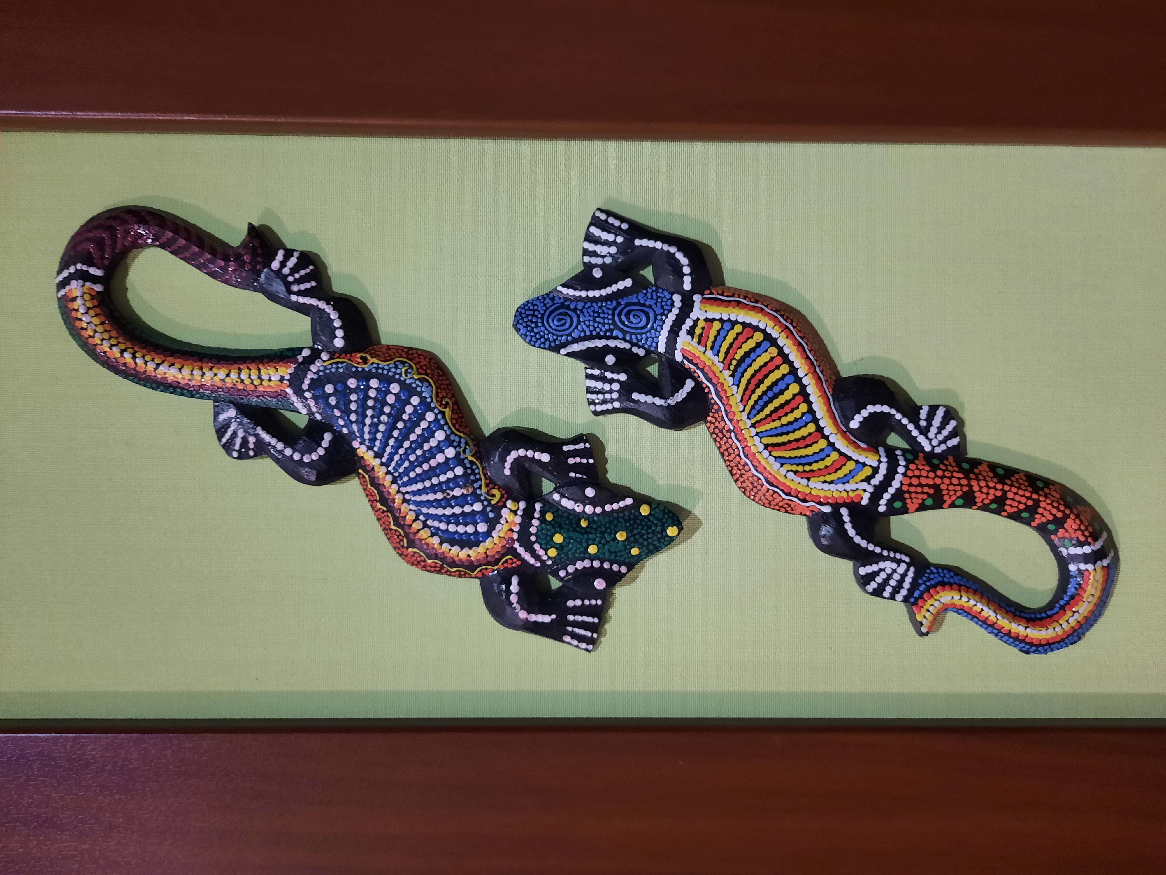 Фотография покупателя товара Панно декоративное "Ящерица геккон" 24х7,5х1 см МИКС