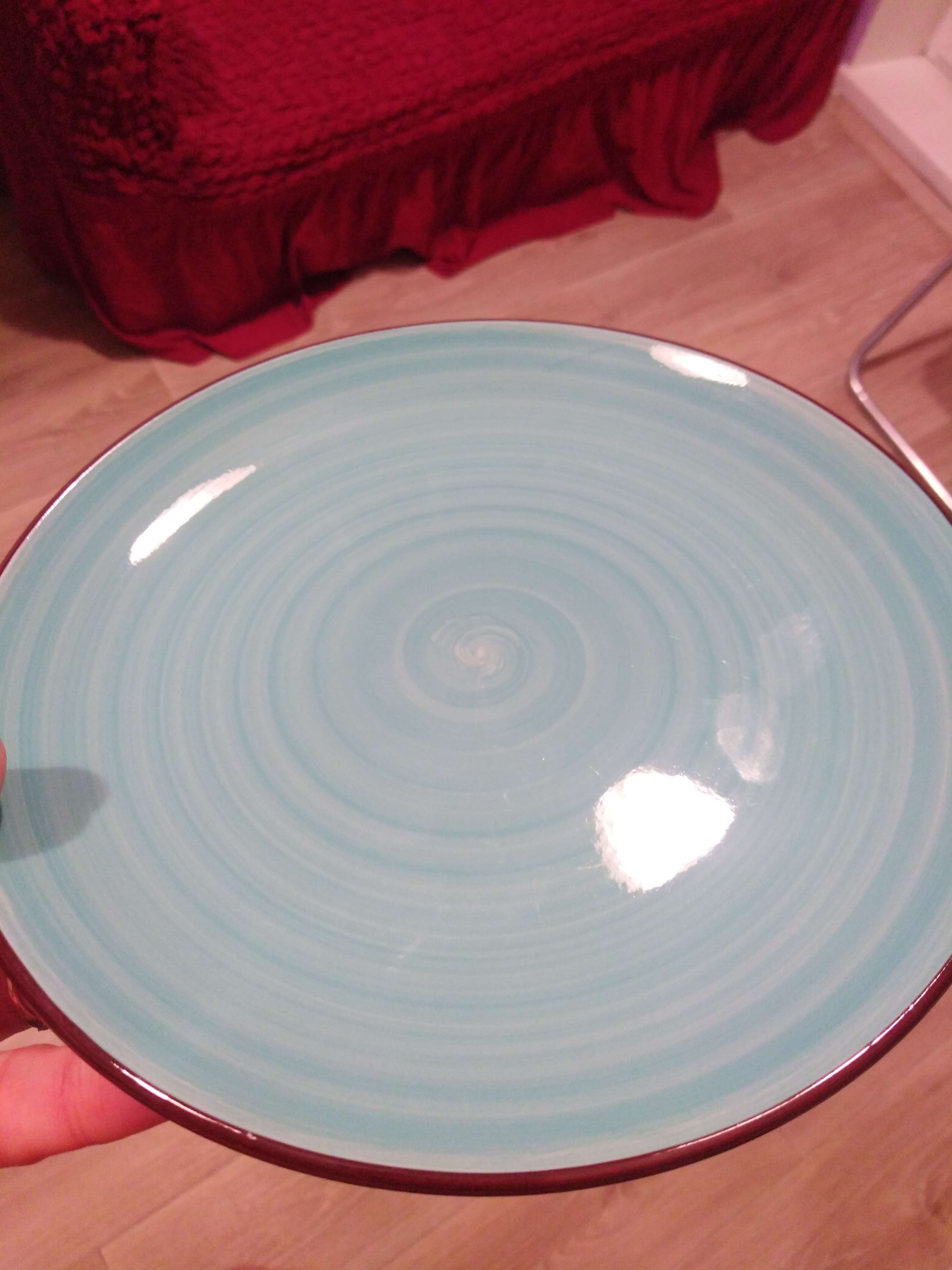 Фотография покупателя товара Тарелка керамическая десертная Доляна «Морской мир», d=19 см, цвет голубой - Фото 3