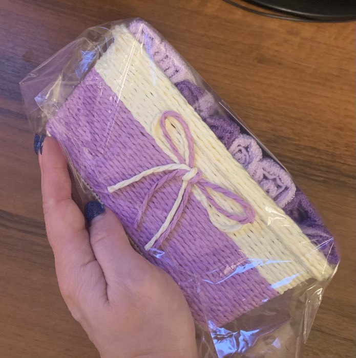 Фотография покупателя товара Набор махровых декоративных салфеток Этель Beautiful, 30×30 см - 8 шт., сиреневый, 100% хлопок - Фото 3