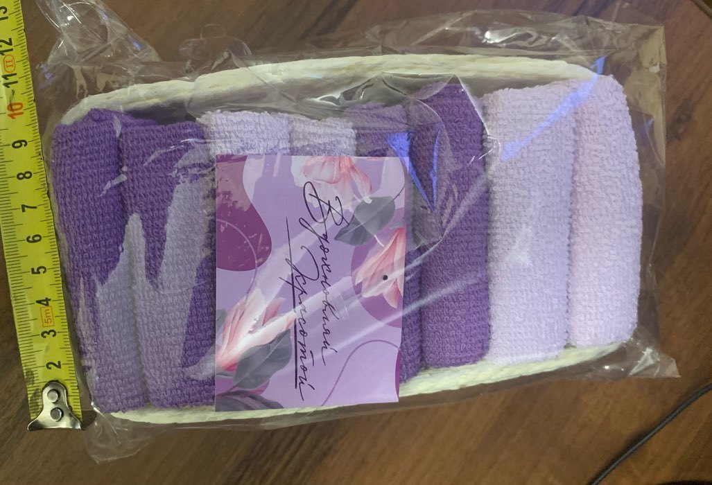 Фотография покупателя товара Набор махровых декоративных салфеток Этель Beautiful, 30×30 см - 8 шт., сиреневый, 100% хлопок - Фото 4