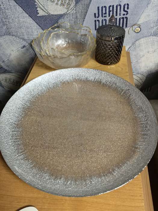 Фотография покупателя товара Шкатулка для украшений «Ромбы и купол», стекло, серый, 14×8.2×8.2 см - Фото 1