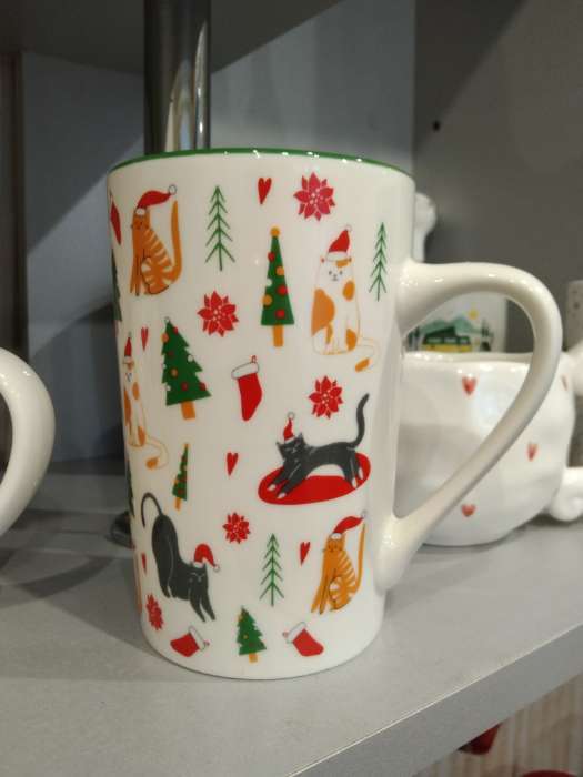Фотография покупателя товара Кружка новогодняя керамическая «С Новым годом!», 385 мл, ручная работа - Фото 1